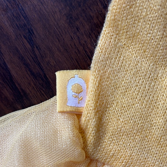 Disney Belle Golden Princess Dress Costume - Picture 7 of 8